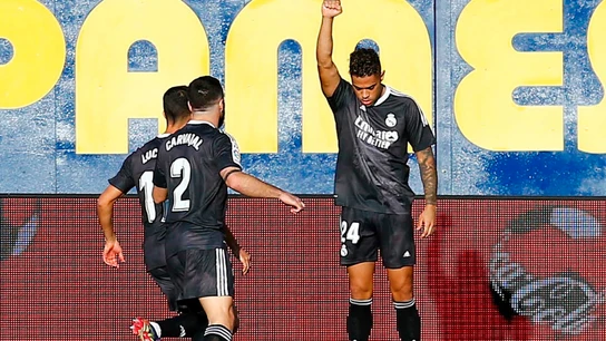 Mariano Díaz celebra un gol Mariano Díaz celebra un gol