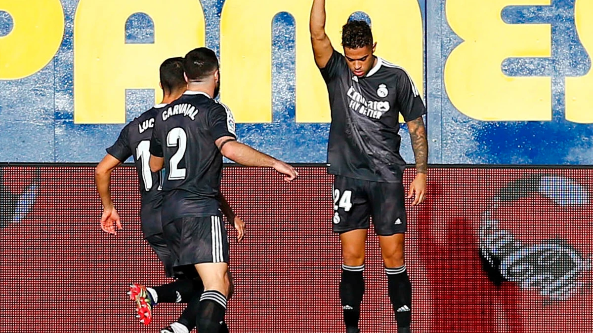 Mariano Díaz celebra un gol