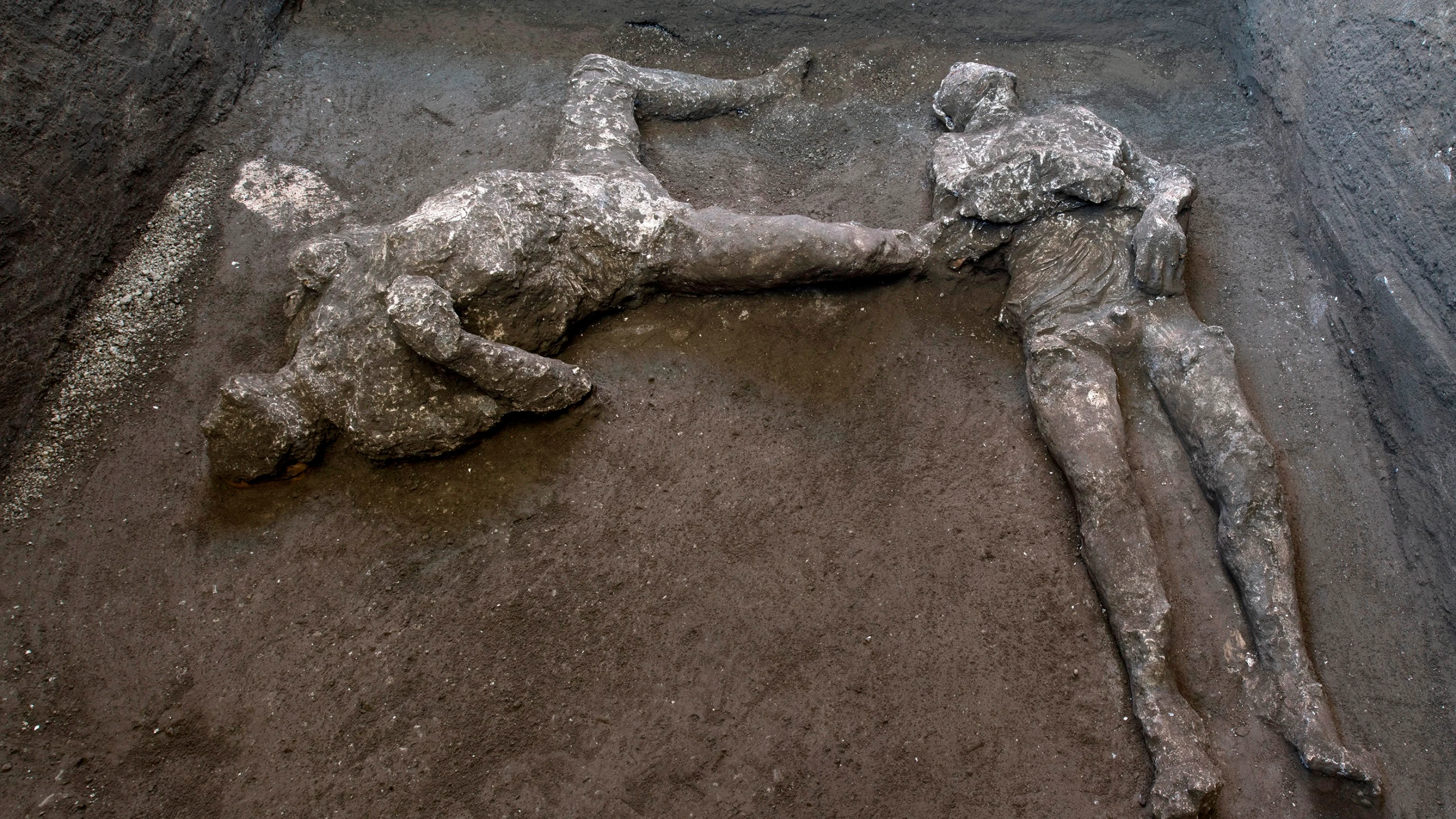 Imagen de los cuerpos hallados en Pompeya Imagen de los cuerpos hallados en Pompeya