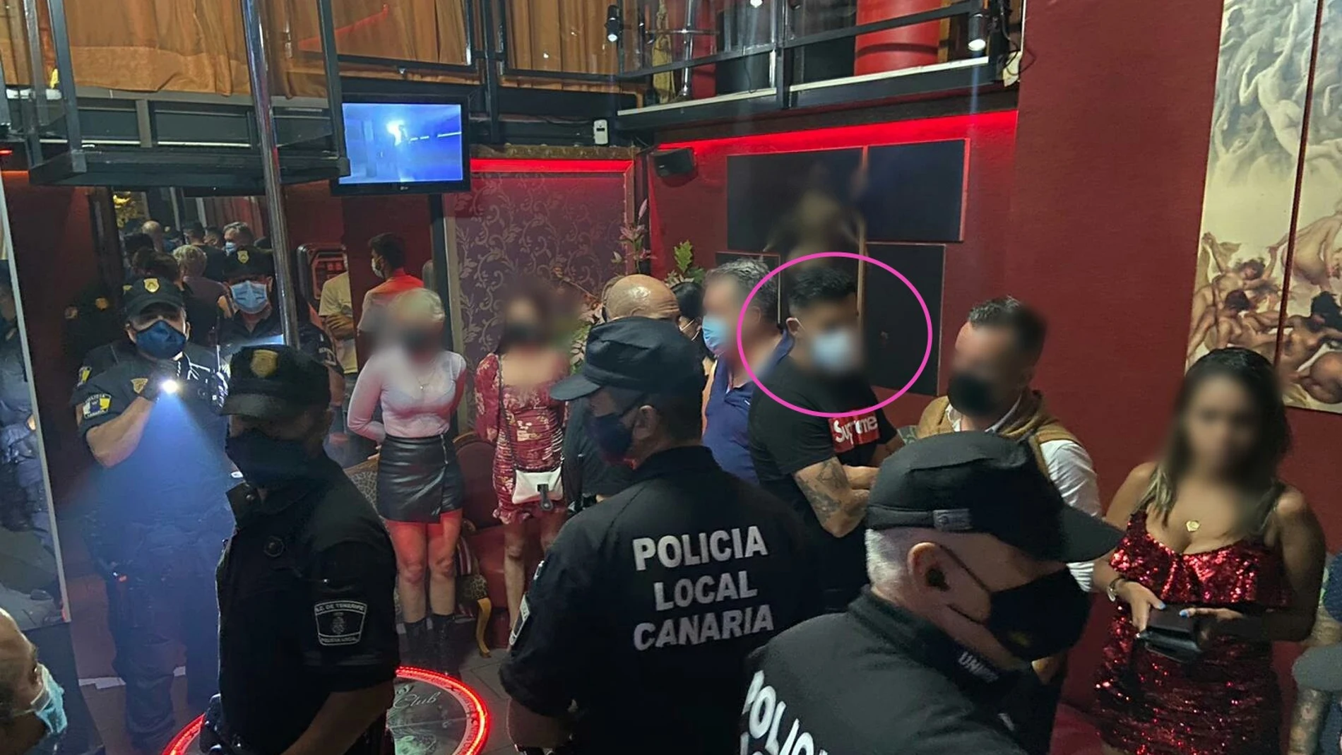 Redada policial en un club de alterne en Tenerife