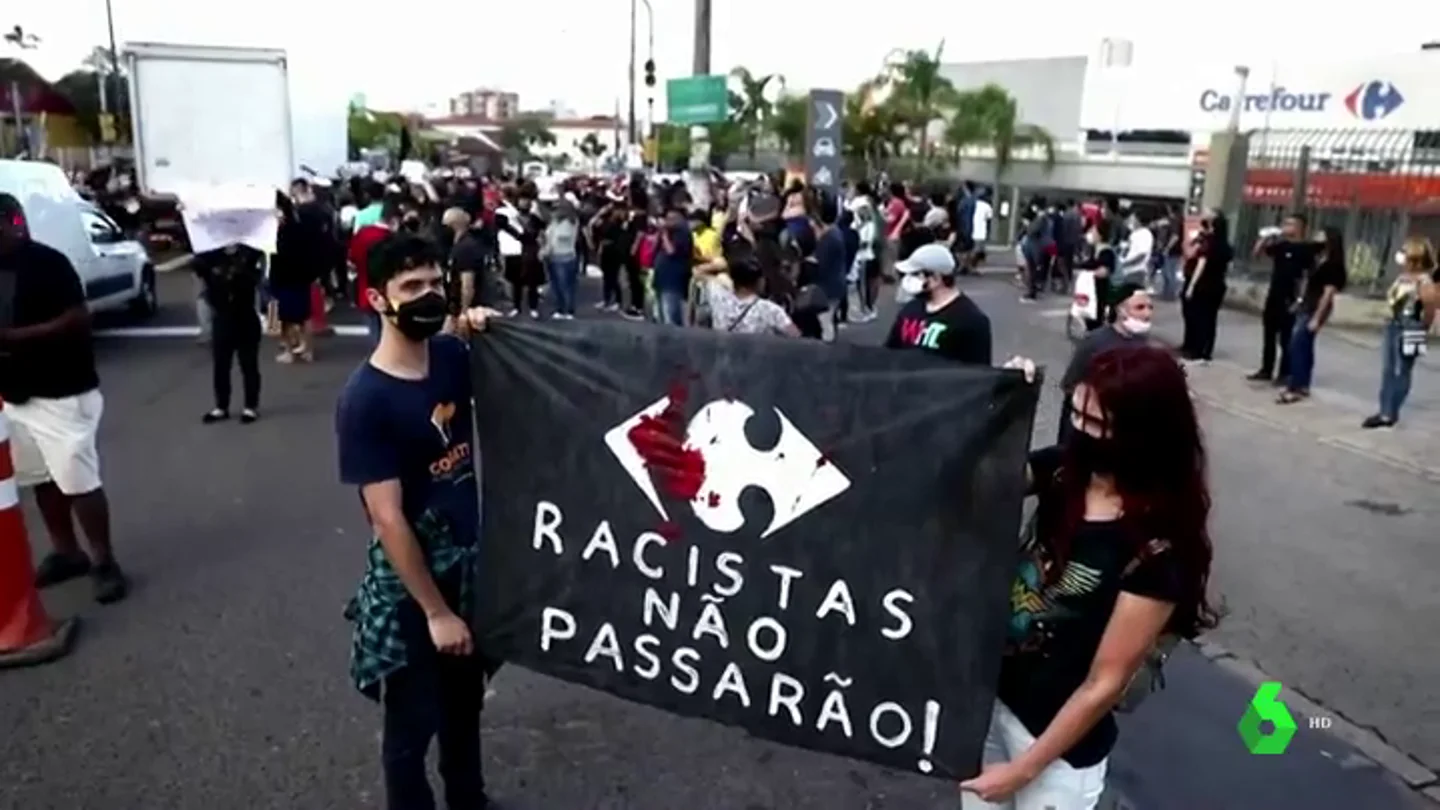 Imagen de las protestas en Brasil tras el asesinato de un hombre negro Imagen de las protestas en Brasil tras el asesinato de un hombre negro