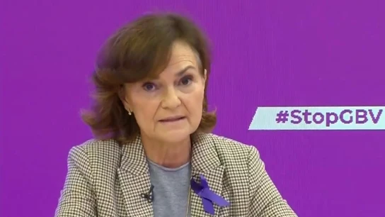 Imagen de la vicepresidenta del Gobierno, Carmen Calvo Imagen de la vicepresidenta del Gobierno, Carmen Calvo
