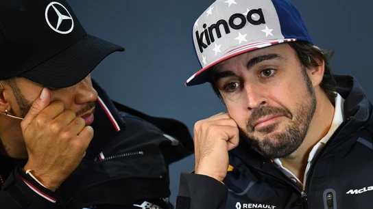 Lewis Hamilton y Fernando Alonso Lewis Hamilton y Fernando Alonso