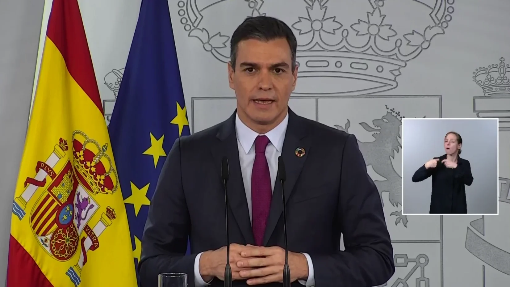 El presidente del Gobierno, Pedro Sánchez