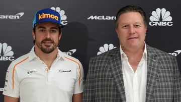 Fernando Alonso y Zak Brown