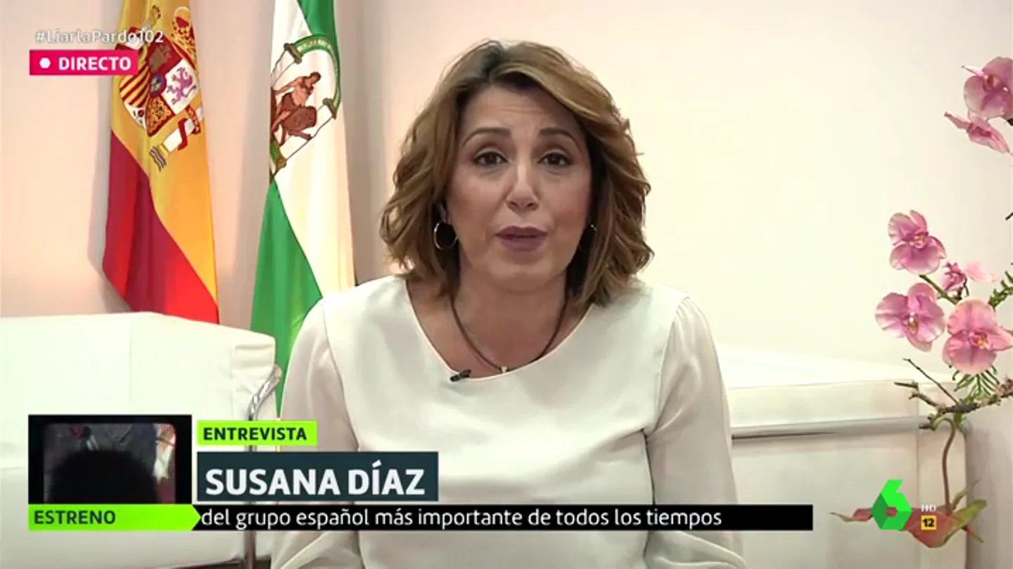 Susana Díaz: "Me pongo en la piel de Sánchez; vive una pandemia con un gobierno de coalición y una derecha asalvajada" Susana Díaz: "Me pongo en la piel de Sánchez; vive una pandemia con un gobierno de coalición y una derecha asalvajada"