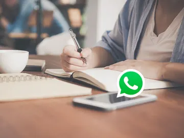 Un móvil con WhatsApp Un móvil con WhatsApp