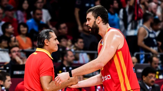 Sergio Scariolo y Marc Gasol Sergio Scariolo y Marc Gasol