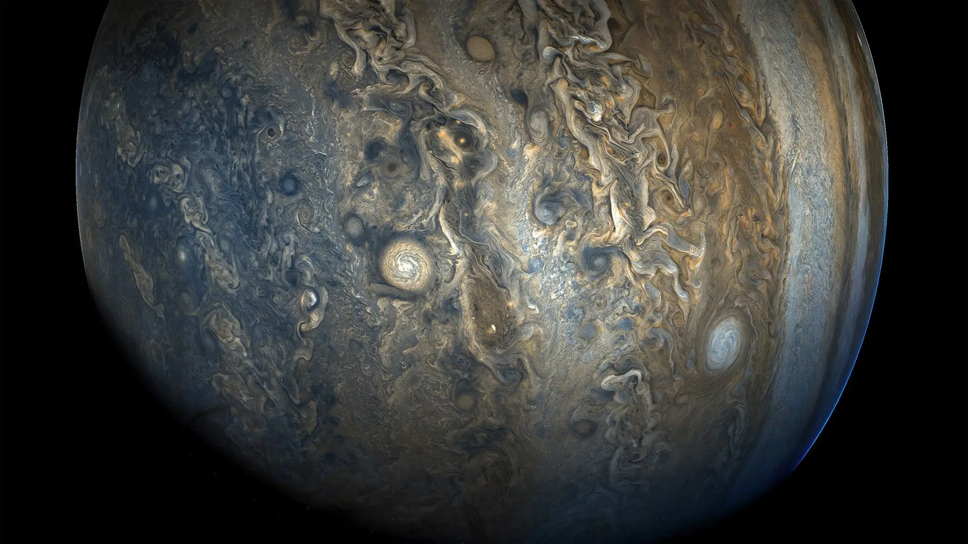 Júpiter y Saturno.