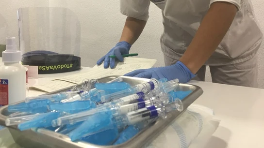 Test de antígenos distribuidos por la Conselleria de Sanidad. Test de antígenos distribuidos por la Conselleria de Sanidad.