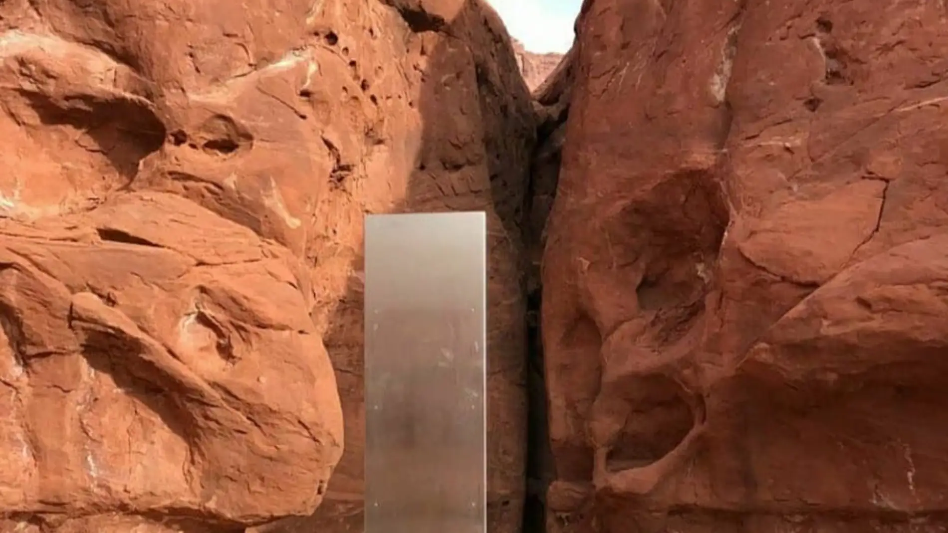 El monolito localizado en el desierto de Utah
