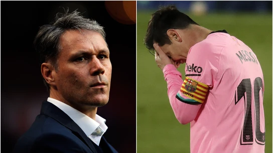 Marco van Basten y Leo Messi Marco van Basten y Leo Messi