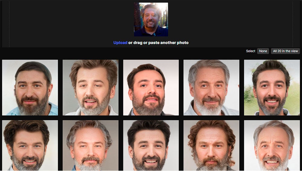 El resultado a partir de una foto subida a esta herramienta