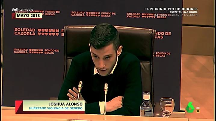 El emotivo discurso con el que Joshua Alonso reivindicó en el Senado una pensión para los huérfanos de la violencia machista