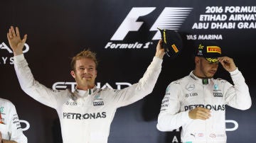 Nico Rosberg y Lewis Hamilton