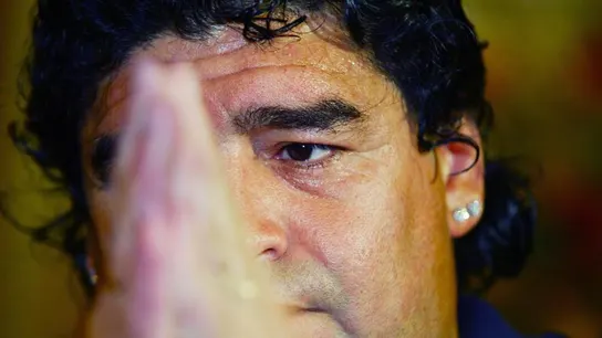 El astro del fútbol Diego Maradona. El astro del fútbol Diego Maradona.