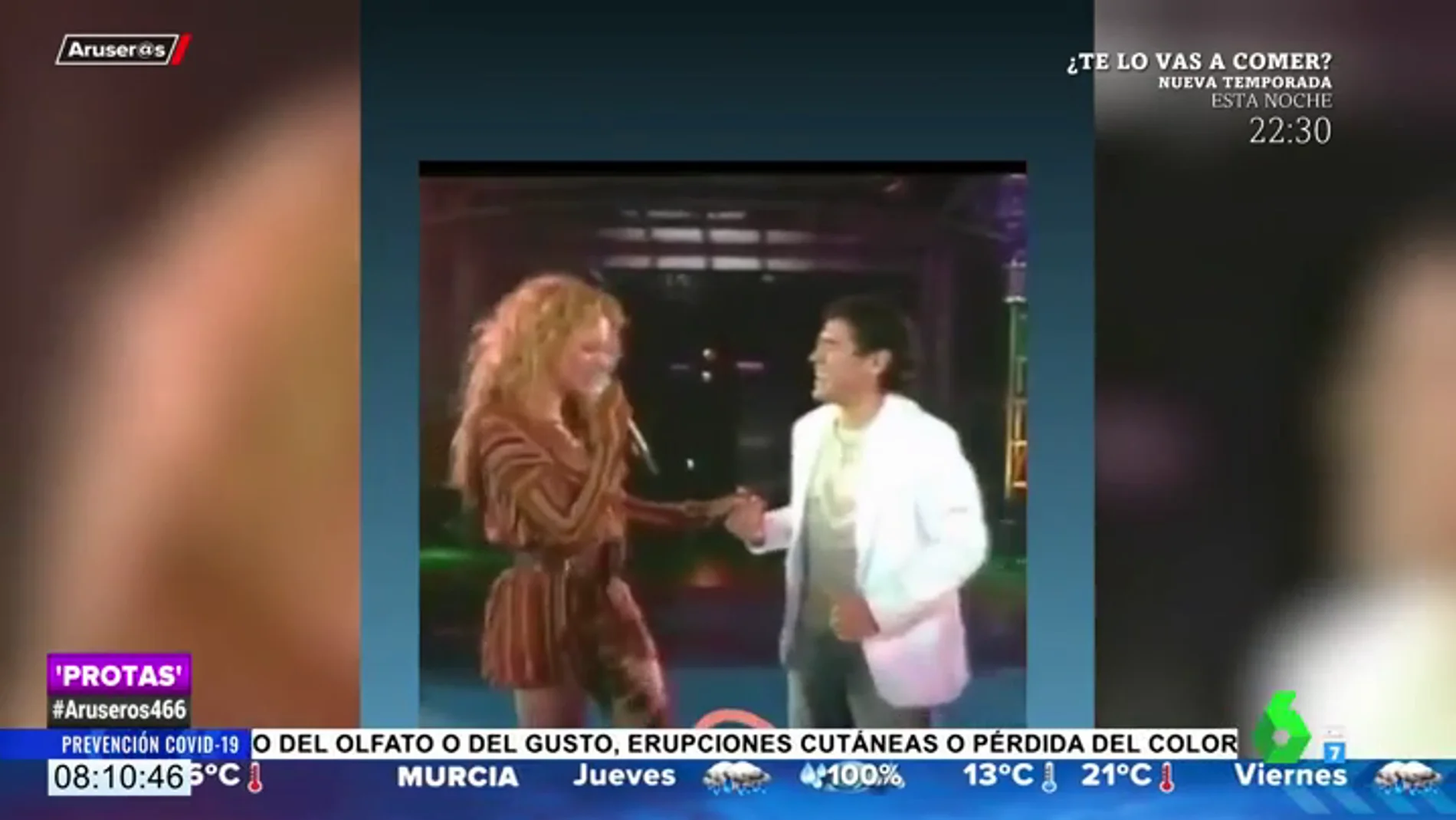 Paulina Rubio con Maradona