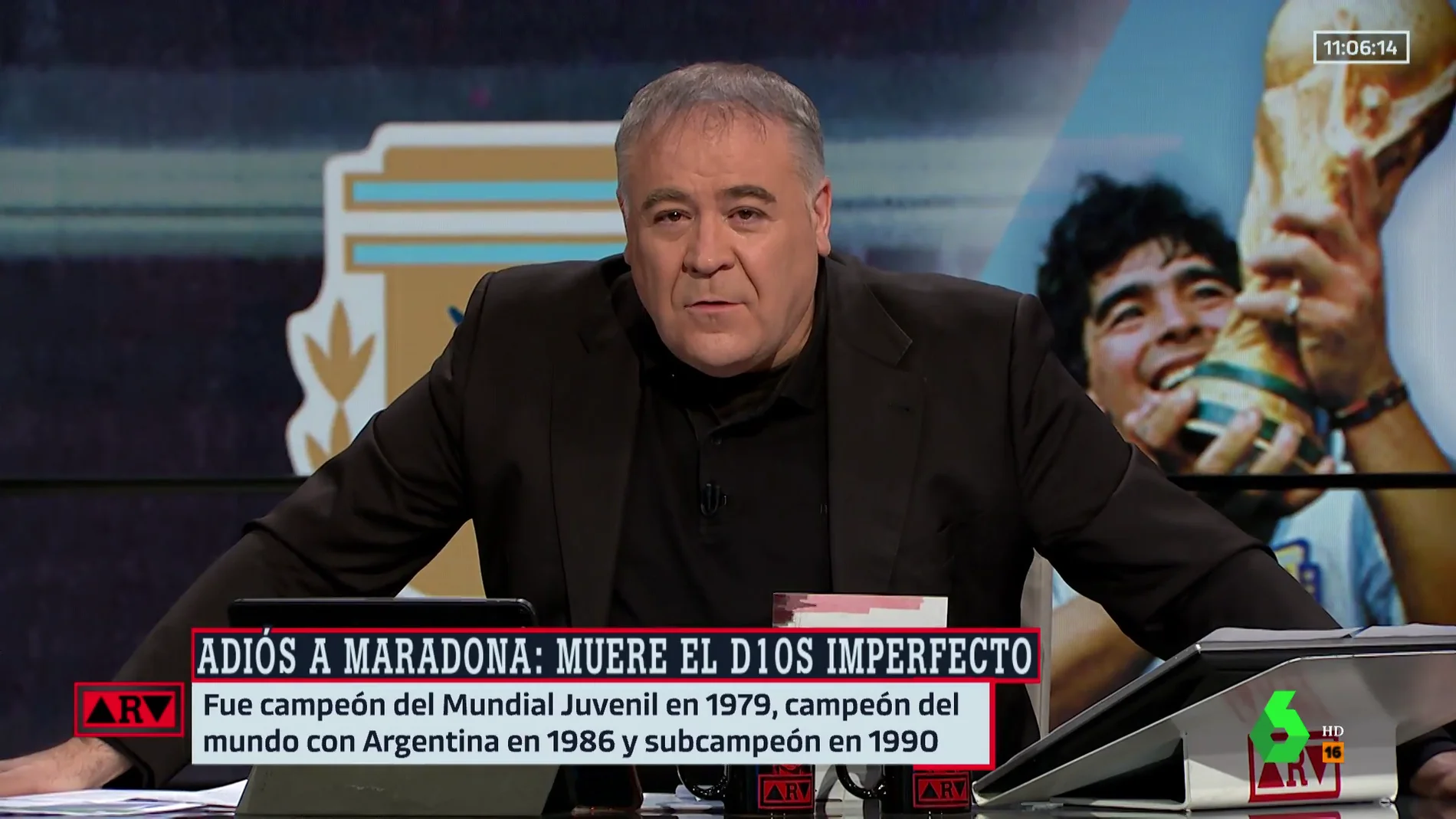 Ferreras homenajea a Maradona