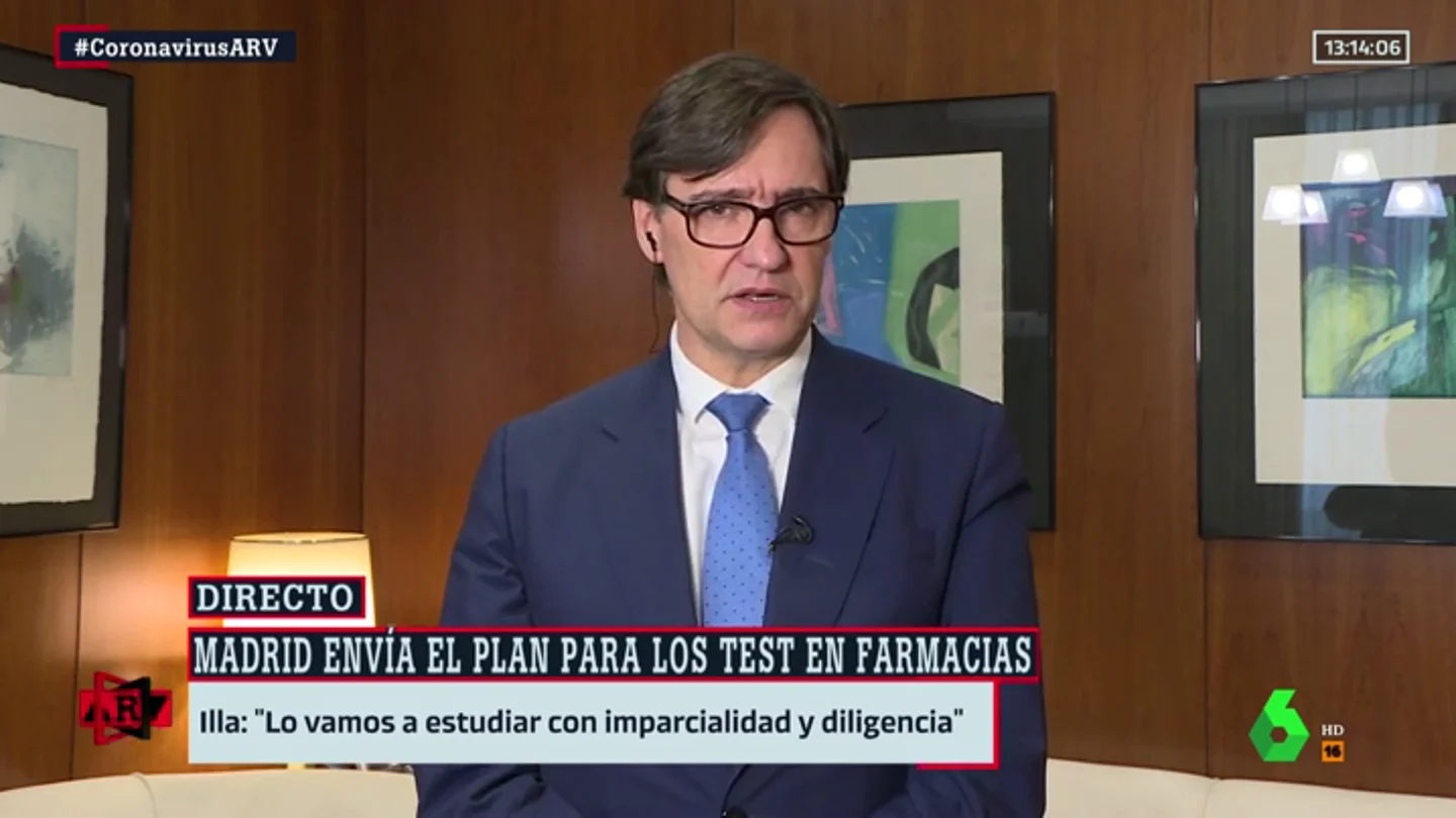 El ministro de Sanidad, Salvador Illa El ministro de Sanidad, Salvador Illa