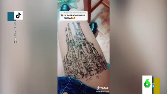 Arte en sus propias piernas: los dibujos de Mariela, la joven que arrasa en TikTok Arte en sus propias piernas: los dibujos de Mariela, la joven que arrasa en TikTok