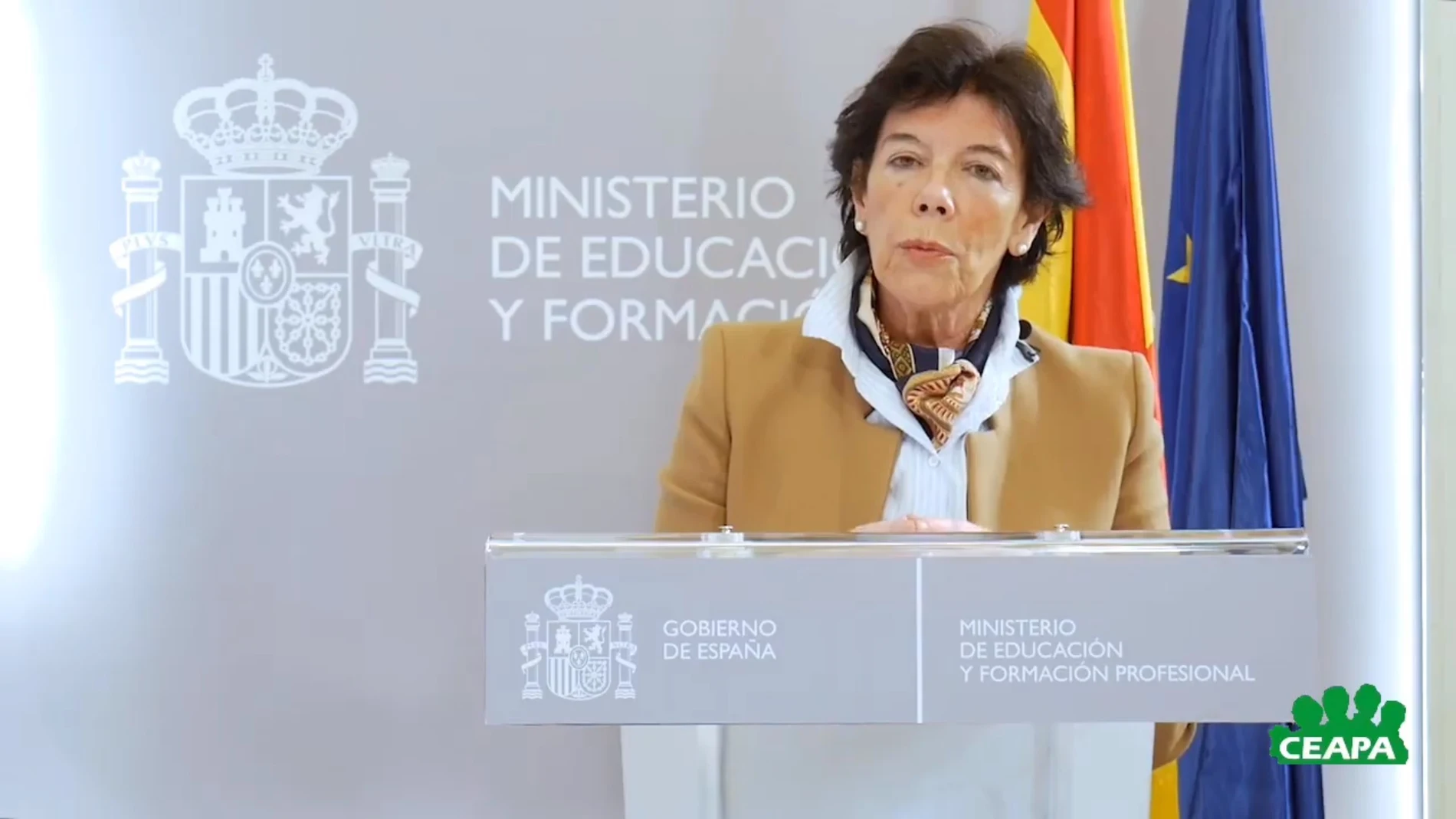 La ministra de Educación, Isabel Celaá
