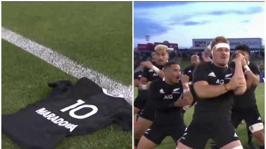 Homenaje de los 'All Blacks' a Maradona Homenaje de los 'All Blacks' a Maradona