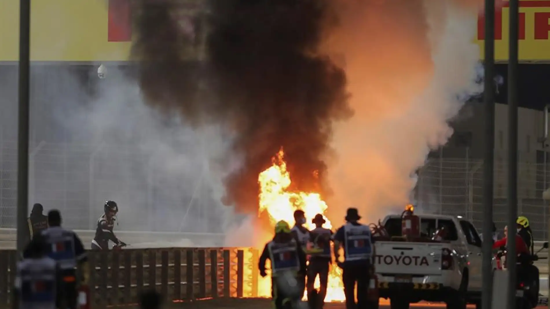 Romain Grosjean salvó la vida tras el accidente