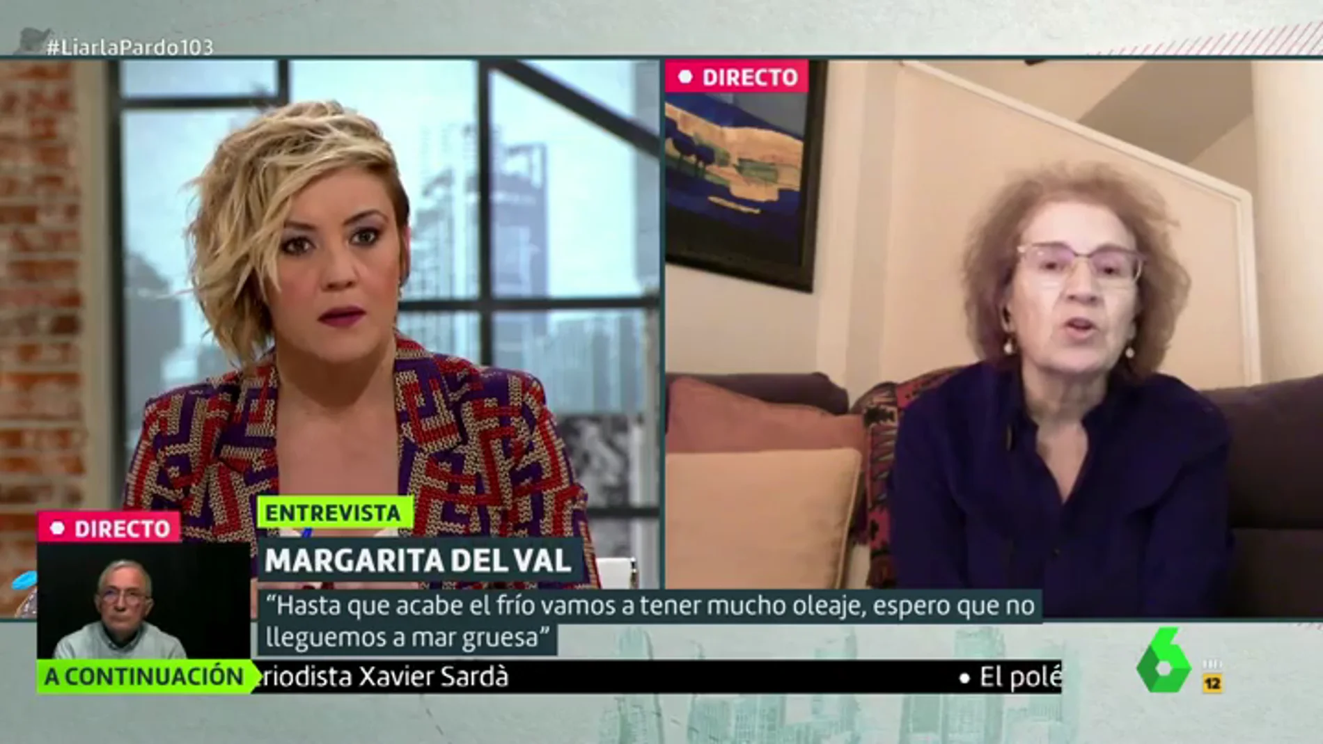 Margarita del Val tranquiliza sobre los efectos secundarios de la vacuna del coronavirus