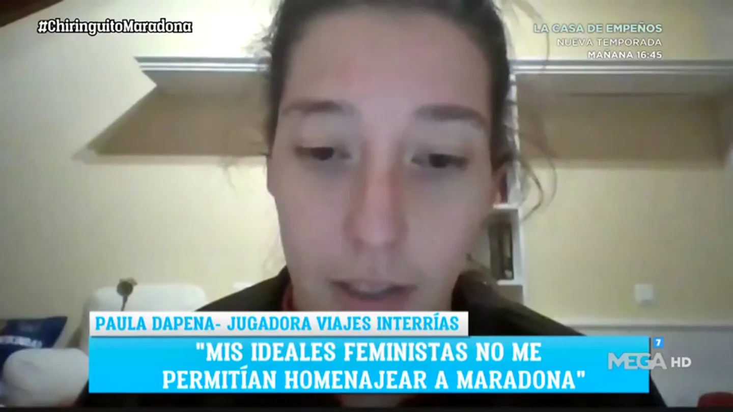La jugadora que se negó a homenajear a Maradona denuncia amenazas de muerte La jugadora que se negó a homenajear a Maradona denuncia amenazas de muerte