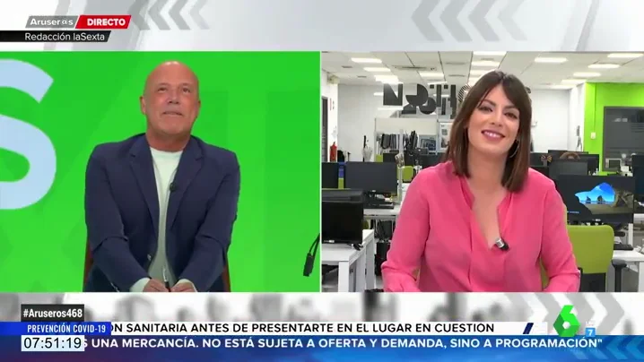 Conoce el secreto de Eva Rojas, la periodista de laSexta Noticias que conecta con Aruser@s durante la baja de Paula del Fraile 