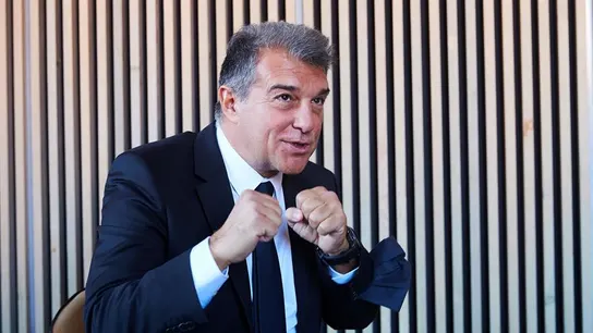 Joan Laporta, en el acto de presentación de su precandidatura al Barça. Joan Laporta, en el acto de presentación de su precandidatura al Barça.