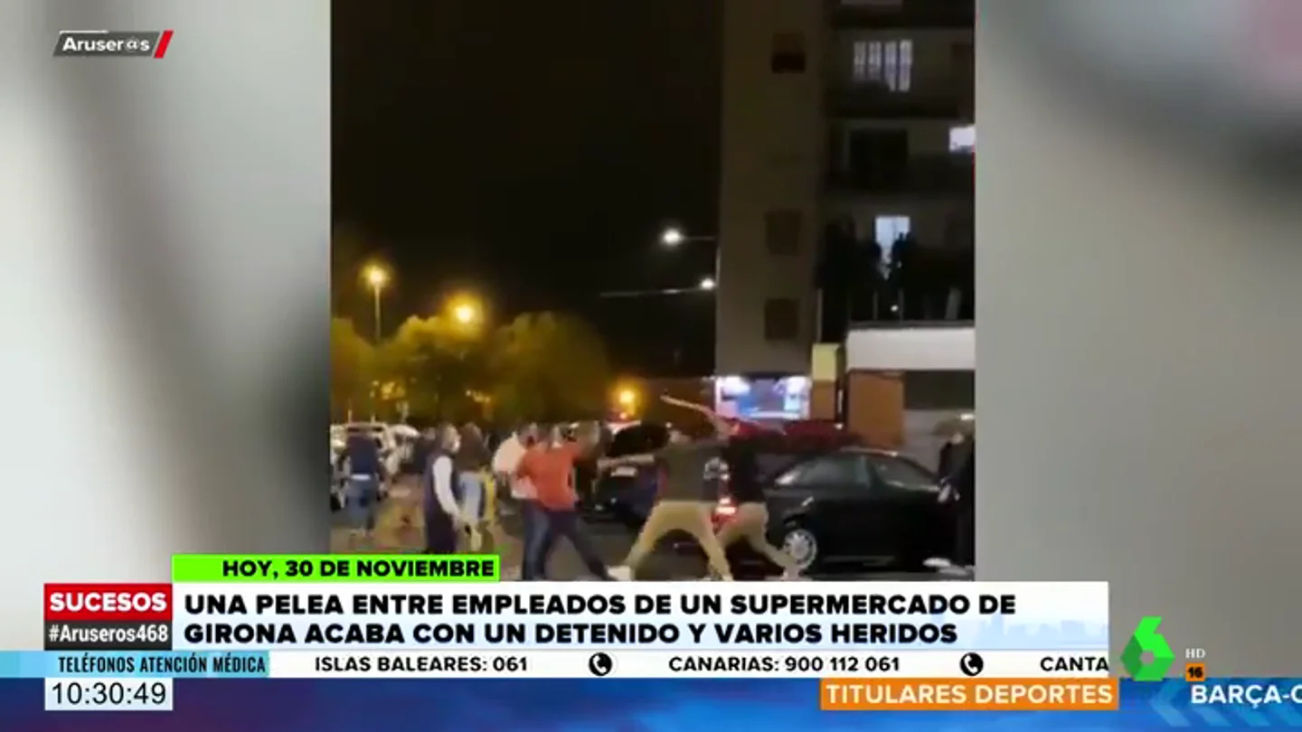 Pelea con palos entre trabajadores de un supermercado de Girona por ver quién era el responsable del establecimiento Pelea con palos entre trabajadores de un supermercado de Girona por ver quién era el responsable del establecimiento
