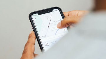 Servicio de Uber en un smartphone.