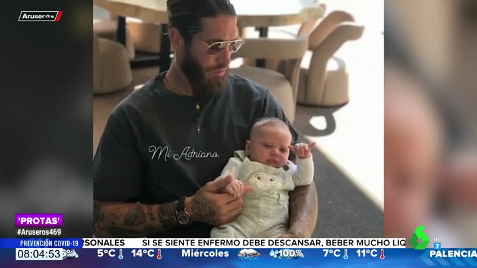 Sergio Ramos presume de hijo al enseñar el saludo más divertido del pequeño Máximo Adriano