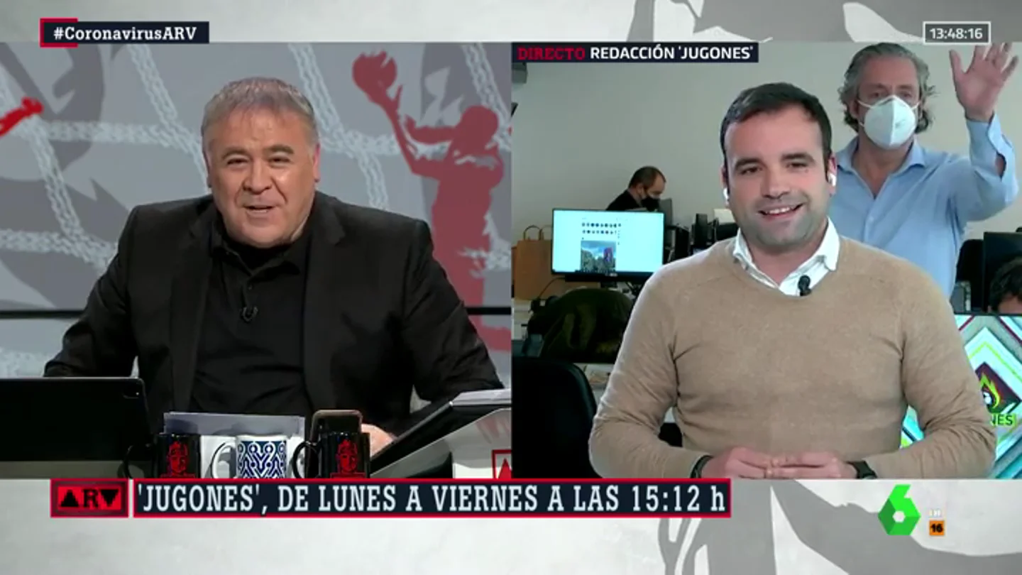 La divertida (e inesperada) aparición de Josep Pedrerol en Al Rojo Vivo La divertida (e inesperada) aparición de Josep Pedrerol en Al Rojo Vivo