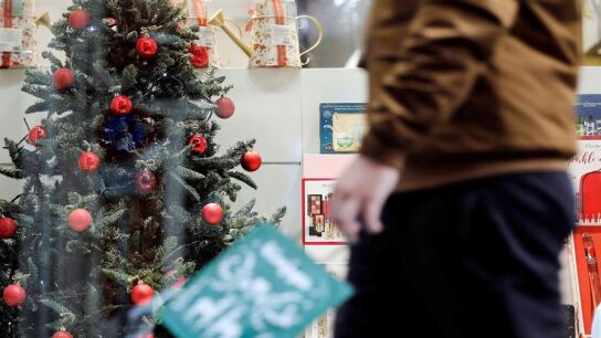 Escaparate en Navidad.