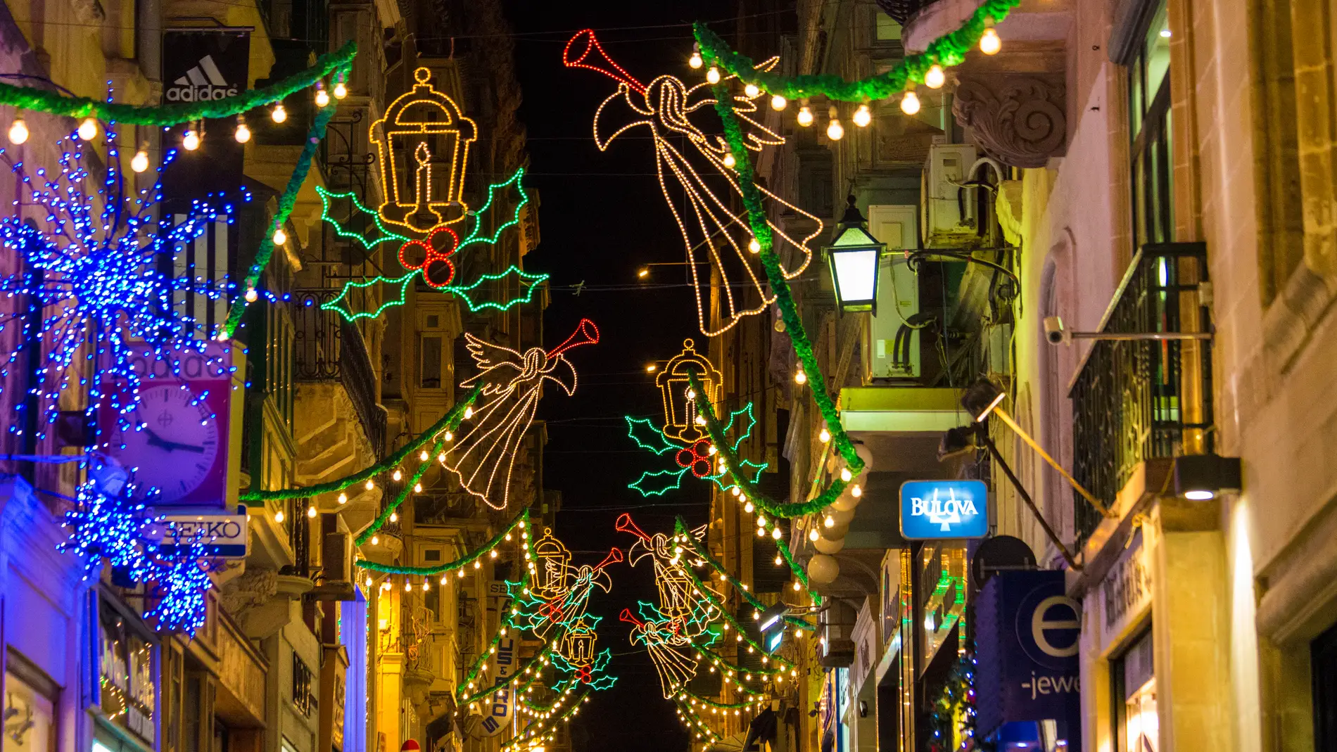 Luces de Navidad en Malta