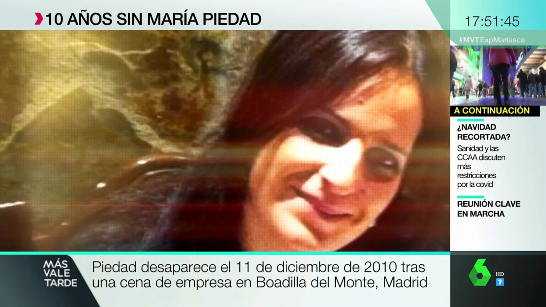 Diez años sin rastro de María Piedad.