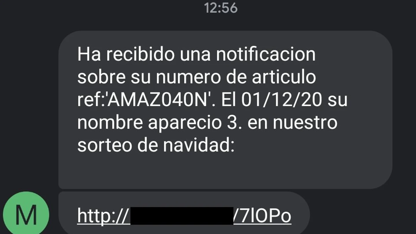 ¿Has recibido un SMS de un sorteo de Navidad de Amazon? Cuidado, podría ser una estafa ¿Has recibido un SMS de un sorteo de Navidad de Amazon? Cuidado, podría ser una estafa