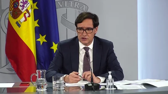 El ministro de Sanidad, Salvador Illa, en rueda de prensa El ministro de Sanidad, Salvador Illa, en rueda de prensa