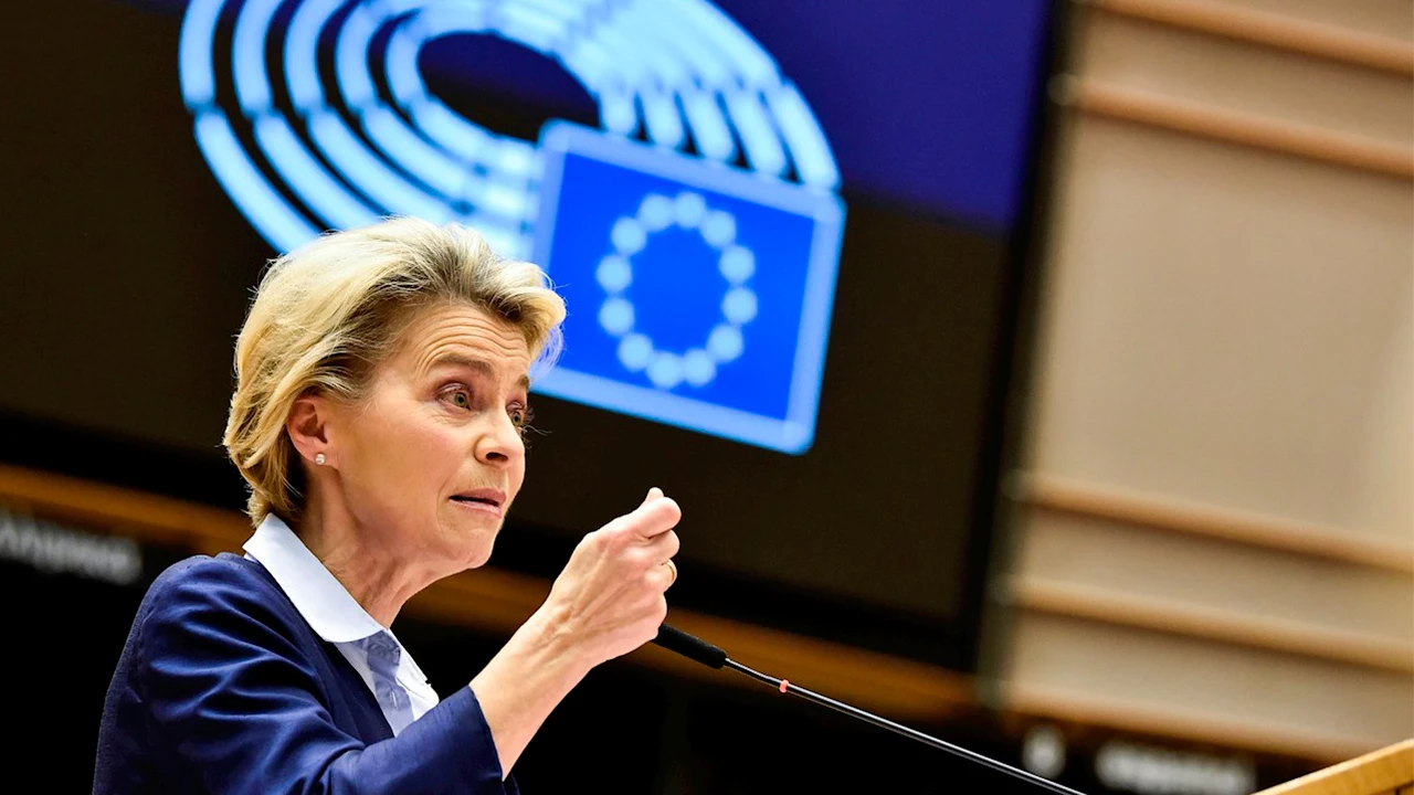 La presidenta de la Comisión Europea, Ursula von der Leyen