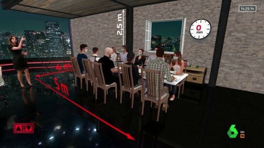 Recreaci&oacute;n de una cena familiar de Nochebuena con realidad aumentada.