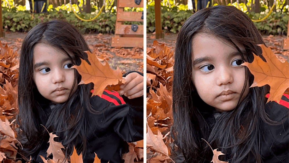 Efecto cinematográfico de Google Fotos.