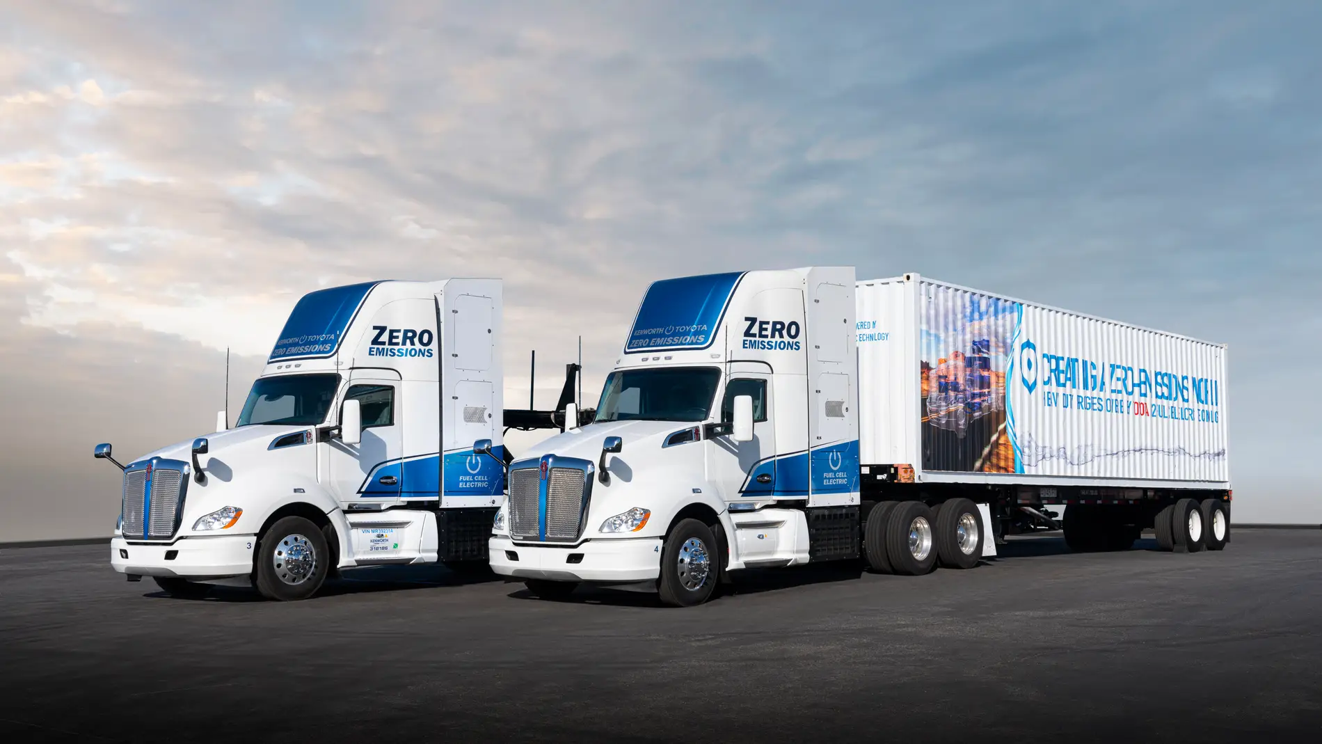 Los camiones de pila de hidrógeno se están probando en California
