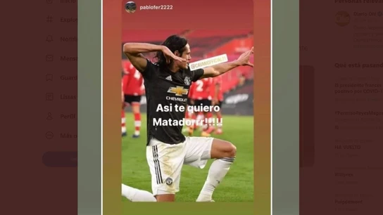 Instagram de Cavani Instagram de Cavani