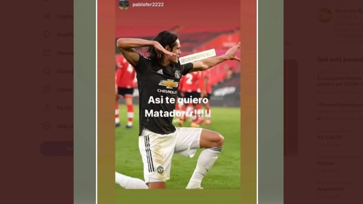 Instagram de Cavani