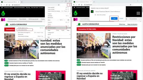 Creando accesos directos Creando accesos directos