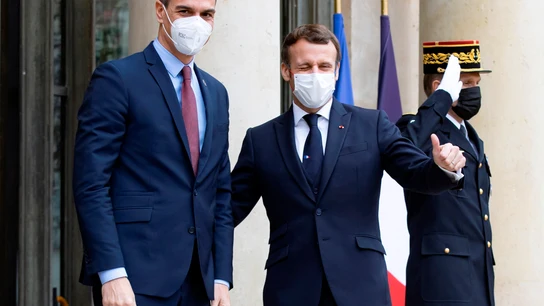 Pedro Sánchez llega al Palacio del Elíseo para un almuerzo privado con Emmanuel Macron, Ángel Gurría y Charles Michel Pedro Sánchez llega al Palacio del Elíseo para un almuerzo privado con Emmanuel Macron, Ángel Gurría y Charles Michel