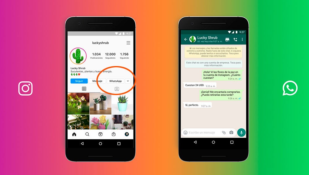 El nuevo botón de WhatsApp en Instagram