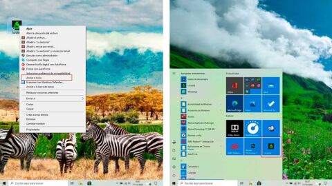 Anclando accesos directos al inicio de Windows